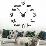Acrlyic Wall Clock with 12 inch needles