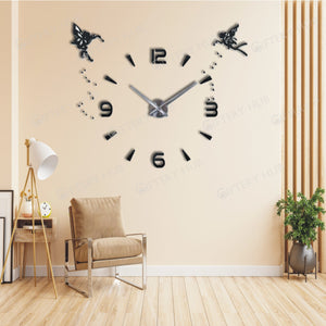 3D Digital Wall Clock for Living Room Decor - EC - 140