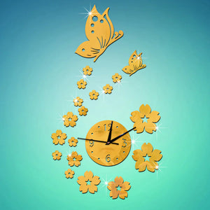 Acrylic Butterfly clock