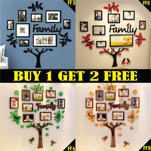 3D Large Family Tree Photo Frame & Wall Décor Buy 1 Get 2 Free